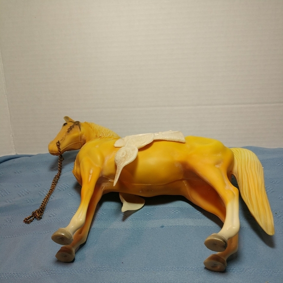 Extremely RARE 1970 Breyer Palomino Western Horse w/Hump Original Metal Reins - Picture 7 of 16